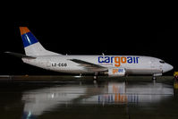 LZ-CGO @ VIE - Cargo Air Boeing 737-300 - reflection - by Yakfreak - VAP