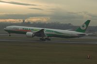 B-16701 @ LOWW - EVA AIR secounds for touchdown rwy16 - by Delta Kilo