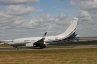 N835BA @ EGLF - Taken at Farnborough Airshow on the Wednesday trade day, 16th July 2009 - by Steve Staunton