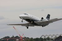 G-KPEI @ EGLF - Taken at Farnborough Airshow on the Wednesday trade day, 16th July 2009 - by Steve Staunton