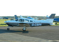 G-CBPI @ EGTF - TAXYING PAST THE AIRPORT CAFE - by BIKE PILOT