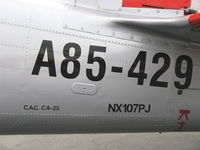 N107PJ @ SZP - As NX107PJ-1959 Commonwealth CA-25 WINJEEL (YOUNG EAGLE), P&W R-985-AN-2 Wasp Jr. 450 Hp, serial data - by Doug Robertson