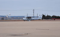 N735RR @ KILE - Skyhawk departing on RWY 19 at Skylark field on a gray windy day. - by TorchBCT