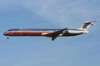 N486AA @ DFW - American Airlines MD-82 on approach to DFW - by Zane Adams