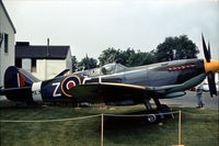 N521R @ RDG - Cliff Robertson's Spitfire MK 923 attended the 1976 Reading Airshow. - by Peter Nicholson