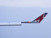 G-VXLG @ EGCC - wingtip of Virgin Atlantic Boeing 747 - by chris hall