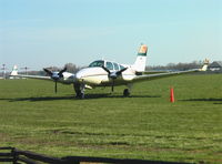 N55RV @ KTHA - Beechcraft 95-B55 Baron at Beechcraft Heritage Museum, Tullahoma Regional Airport - by Ingo Warnecke