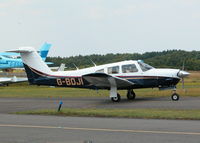 G-BOJI @ EGLK - GOOD LOOKING PIPER TAXYING OUT FOR DEPARTURE - by BIKE PILOT