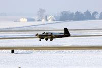 N1010G @ CID - Making a long landing - by Glenn E. Chatfield