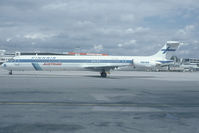 OH-LMT @ VIE - Finnair MD80 on lease to Austrian Airlines - by Yakfreak - VAP