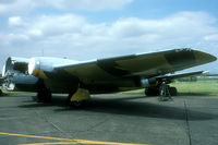 WK127 @ EGUY - When 100 Sq transferred to the Hawk its Canberra's were put in storage. This one has been robbed of all usable parts and was dumped on the northern part of the airfield. - by Joop de Groot