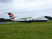 G-BZAT @ EGPH - British airways RJ100 arriving at EDI - by Mike stanners