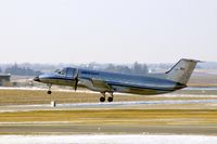 N247CA @ CID - Departing Runway 13, working for DHL - by Glenn E. Chatfield