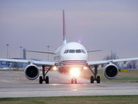 9H-AEK @ EGCC - Air Malta - by chris hall