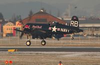 OE-EAS @ LOWS - RED BULL Vought F4U-4 Corsair - by Delta Kilo