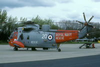 XV647 @ EHLW - A rare sight on the continent are the Royal Navy Sea Kings. This one was present during the 1989 SAR Meet. - by Joop de Groot
