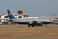 N840UA @ DFW - United Airlines A319 landing at DFW - by Zane Adams