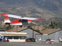 N50380 @ SZP - 1979 Bellanca 7ECA CITABRIA, Lycoming O-235 115 Hp, takeoff climb Rwy 04 - by Doug Robertson