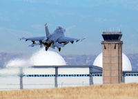 87-0241 @ KBKF - On final Lockheed Martin F-16C Falcon 120th Fighter Squadron at Buckley AFB, CO