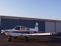 N6299U @ KPOC - White with Red and Blue Stripes - by Fred  Keelin