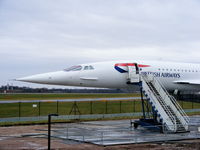 G-BOAC @ EGCC - Nose of Concorde - by Chris Hall