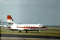 N7145V @ ABE - Another view of this JetStar in FAA service - seen in 1976 at Allentown. - by Peter Nicholson