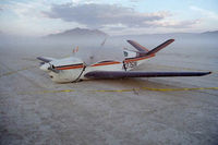 N3751N - Results of gear-up landing at Burning Man 2002 - by John L. Bartholomew