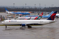 N182DN @ EGCC - Delta B767 taxies out at Manchester UK - by Terry Fletcher