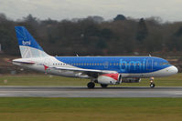 G-DBCK @ EGCC - BMI A319 on the roll at Manchester (UK) - by Terry Fletcher