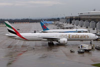 A6-EBF @ EGCC - Emirates B777 at Manchester (UK) Terminal 2 - by Terry Fletcher