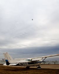 N75918 @ 52F - Parked near the fuel pumps - by James K. Adamson