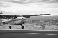 N2428Y @ KIYK - Cessna 172 about to land - by Sandy Redding