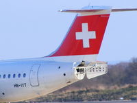 HB-IYT @ EGCC - Swiss Air - by chris hall