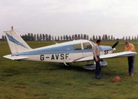 G-AVSF @ EGHR - I FLEW IN THIS A/C A NUMBER OF TIMES IN THE MID 80'S, THE PILOT WAS JOHN DAWSON SEEN HERE ON THE LEFT WITH A FREIND OF HIS. MANY THANKS JOHN. - by BIKE PILOT