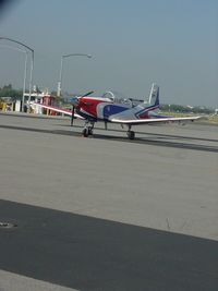 N548MB @ POC - Mike Brown's Pilatus parked in transient at Brackett - by Helicopterfriend