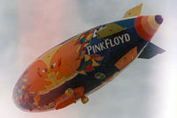 N600LP @ GKY - Pink Floyd paint...airship destroyed June 27th, 1994 in North Carolina wind storm. Envelope was cut up and pieces sold to fans through Rolling Stone. - by Zane Adams