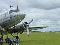 LN-WND @ EGSU - Douglas DC-3-C-53D/Duxford Flying Legends Show 2008 - by Ian Woodcock