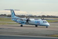 G-ECOY @ EGCC - Flybe - Taxiing - by David Burrell