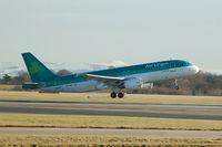 EI-DVF @ EGCC - Aer Lingus - Taking Off - by David Burrell