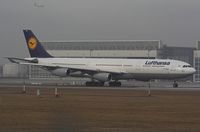 D-AIFD @ EDDM - Lufthansa  A340 named Gießen - by Delta Kilo
