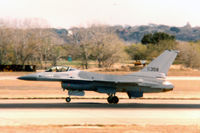 79-0358 @ NFW - USAF F-16A landing at Carswell AFB - by Zane Adams