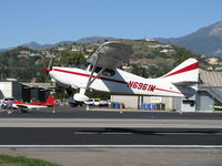 N6961M @ SZP - 1949 Stinson 108-3 STATION WAGON, Franklin 6A4165 165 Hp, Micro vortex generators, takeoff climb Rwy 22 - by Doug Robertson