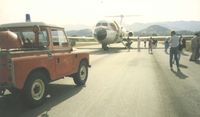 G-AXBB @ LFKJ - EMERGENCY EVACUATION ON RUNWAY AFTER CABIN FILLED WITH SMOKE ON LANDING IN 1986. UNSURE IF REGISTRATION IS CORRECT - by MY LATE MUM