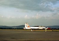 68-8184 @ RDG - Talon number 5 of the Thunderbirds Flight Demonstration Team at the 1977 Reading Airshow. - by Peter Nicholson