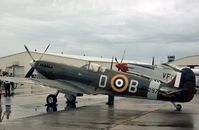 N9BL @ HRL - Confederate Air Force Spitfire Mk.IX MK297 on the ramp prior to their 1978 Airshow. - by Peter Nicholson