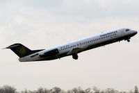 9A-BTE @ VIE - SunAdria Fokker F-100