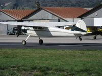 N195P @ SZP - 1948 Cessna 190 Businessliner, Jacobs L4/R755-7 245 Hp radial, landing roll Rwy 22 - by Doug Robertson