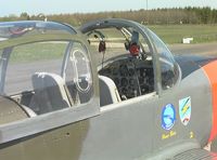 D-ECBW @ EDKV - Piaggio P.149D cockpit at Dahlemer Binz airfield