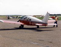 G-AYEF @ EGTC - PA-28 Cherokee 180 G-AYEF in the colours of The College of Air Training at Hamble attending the 1983 PFA Rally at Cranfield - by GeoffW