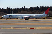 JA735J @ RJAA - JAL B777 at Narita - by Terry Fletcher